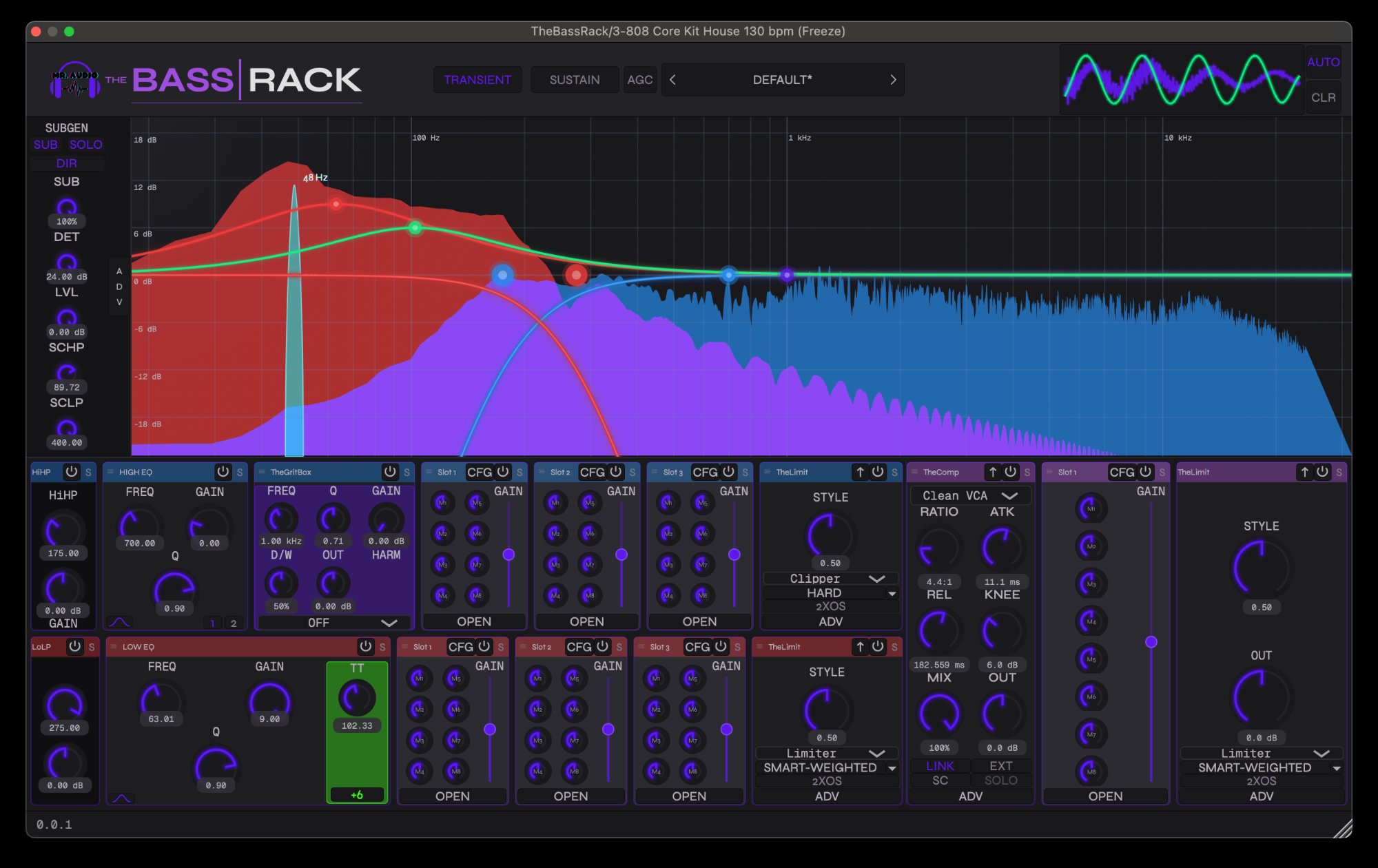 TheBassRack — complete bass processing plugin